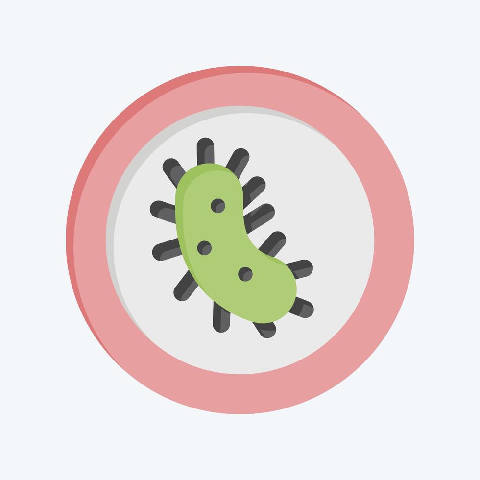Icon Anti Bacterial. related to Fabric symbol. flat style. simple design editable vector