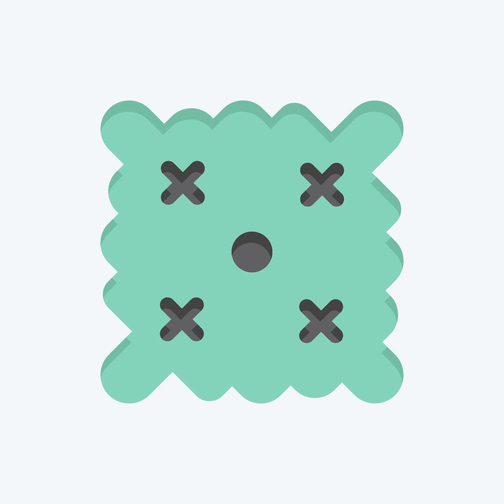 Icon Easter Wishes. related to Fabric symbol. flat style. simple design editable vector