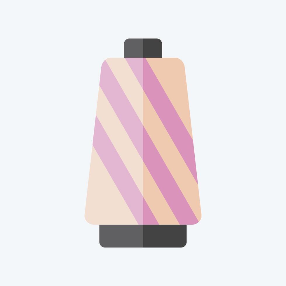 Icon Thread. related to Fabric symbol. flat style. simple design editable vector