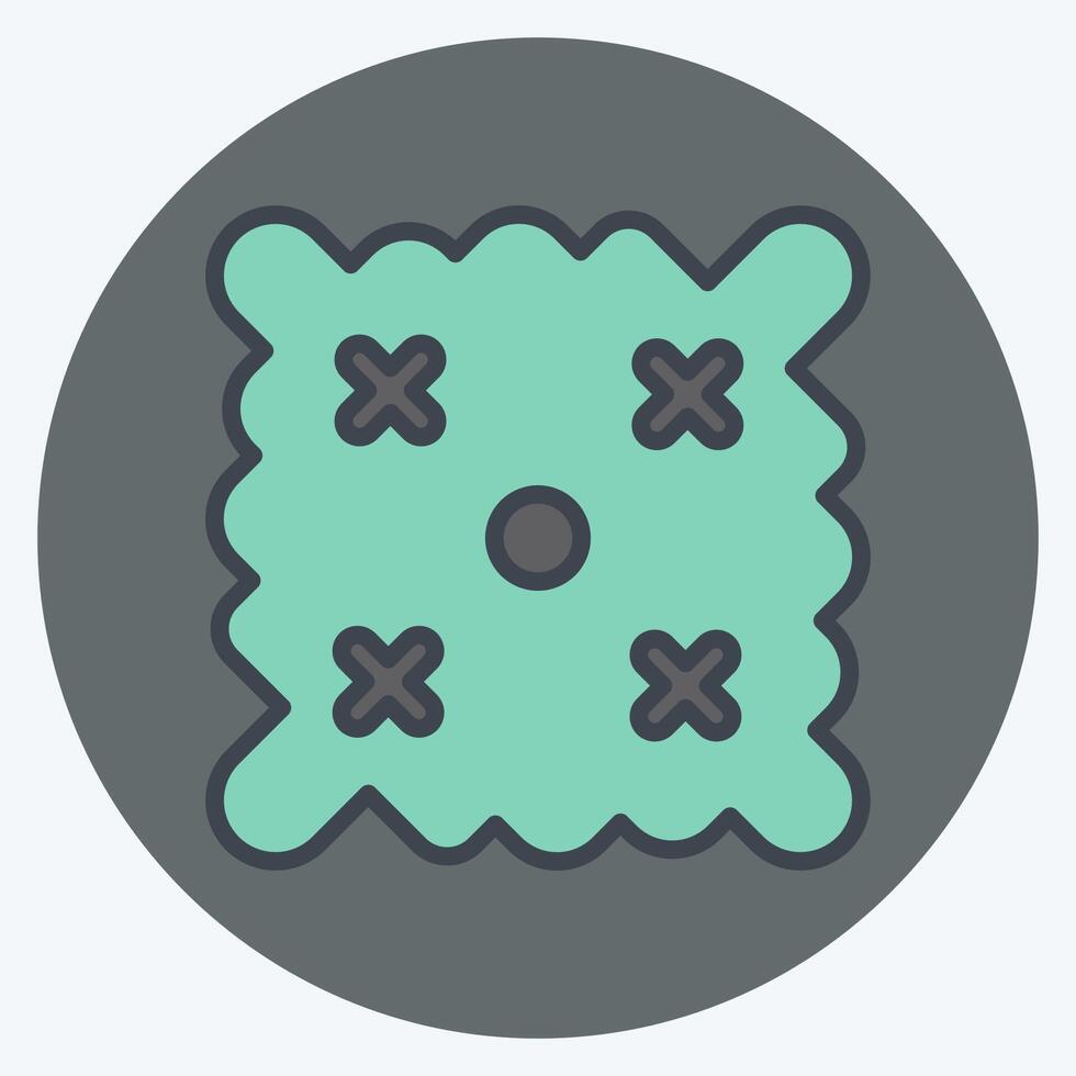 Icon Easter Wishes. related to Fabric symbol. color mate style. simple design editable vector