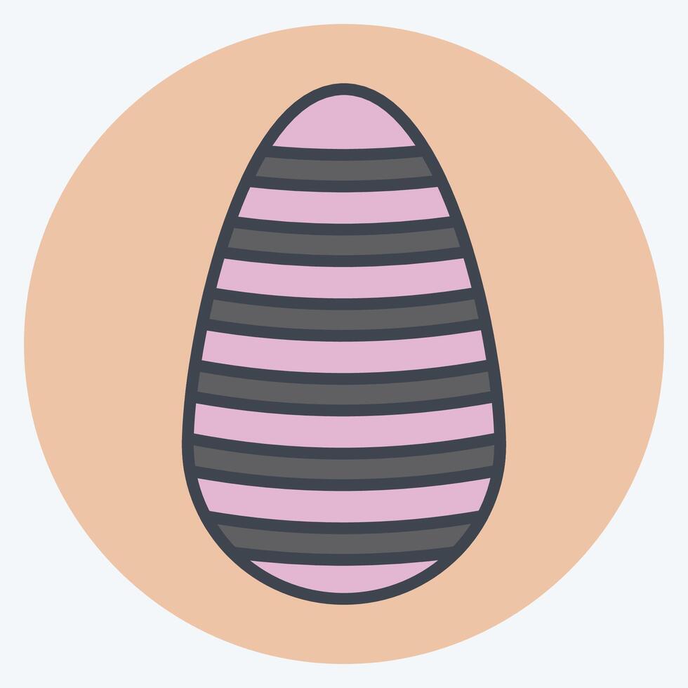 Icon Shen Ring. related to Fabric symbol. color mate style. simple design editable vector