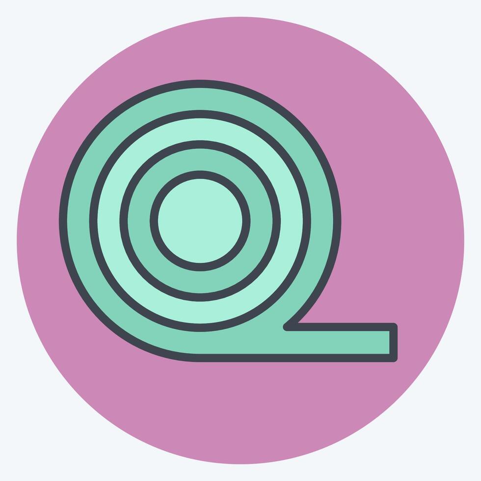 Icon Insulation. related to Fabric symbol. color mate style. simple design editable vector