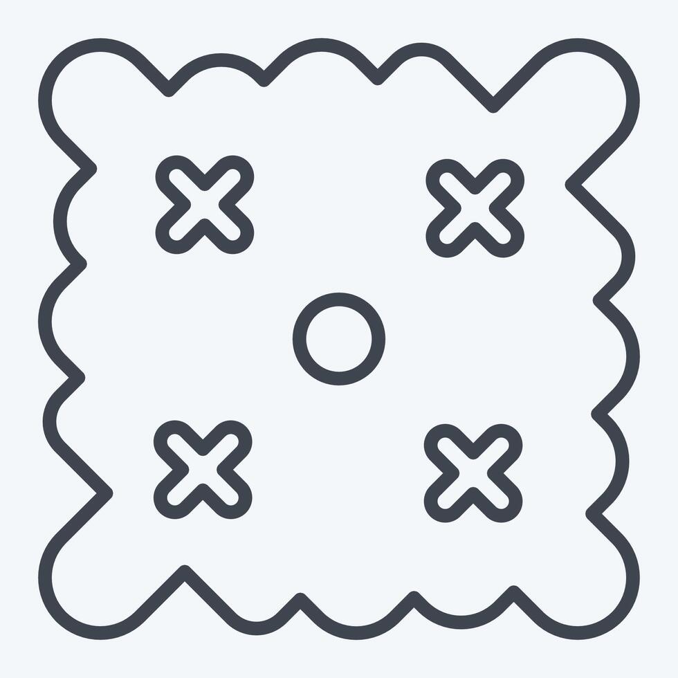 Icon Easter Wishes. related to Fabric symbol. line style. simple design editable vector