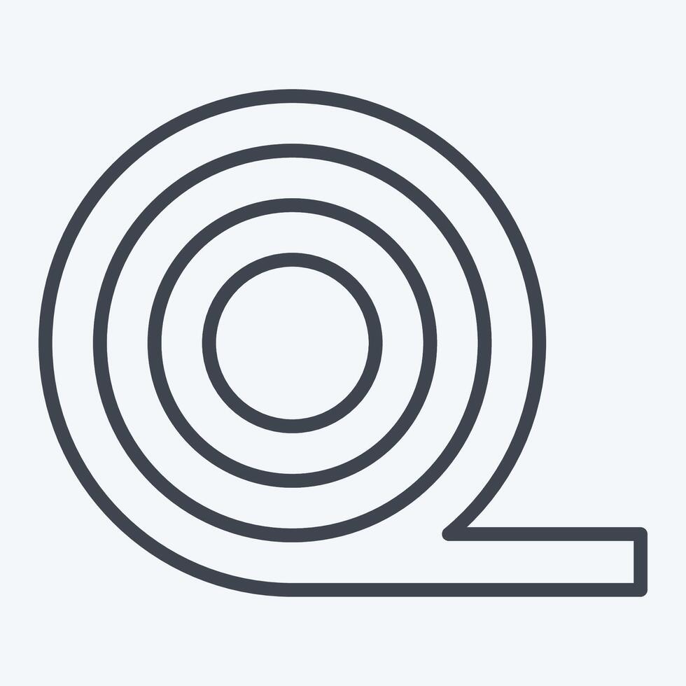 Icon Insulation. related to Fabric symbol. line style. simple design editable vector