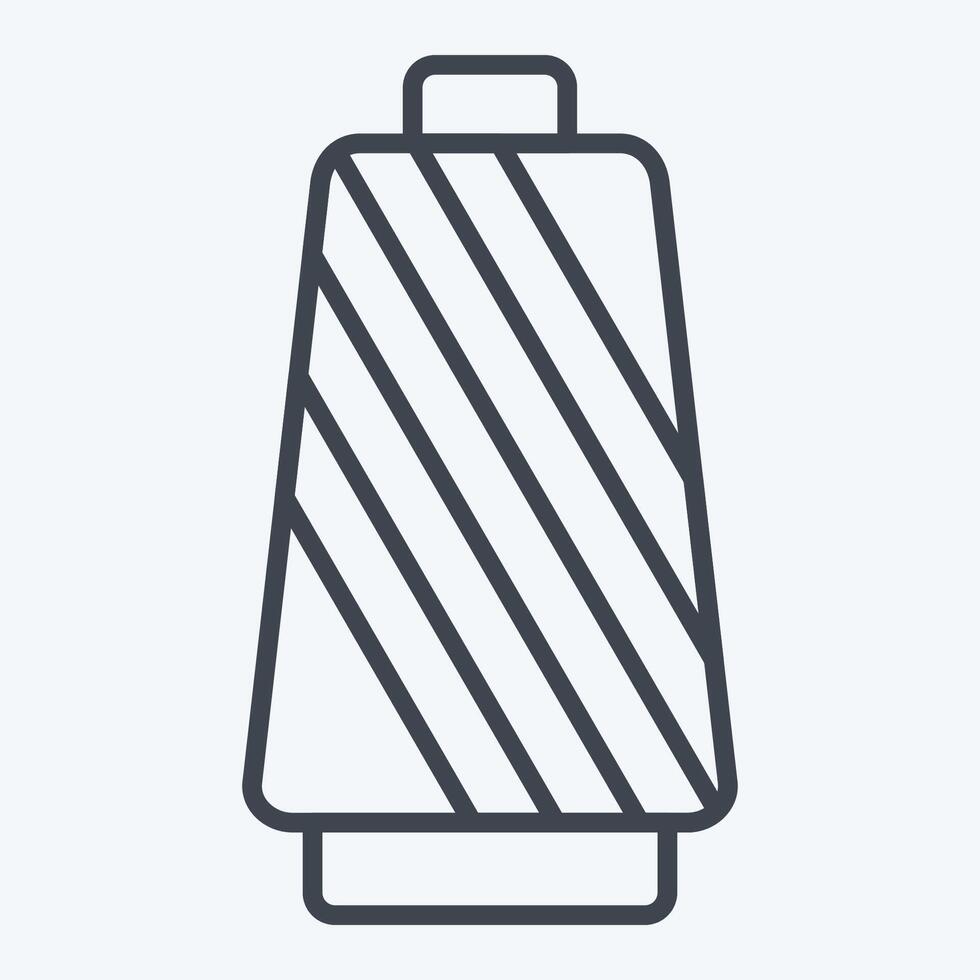 Icon Thread. related to Fabric symbol. line style. simple design editable vector