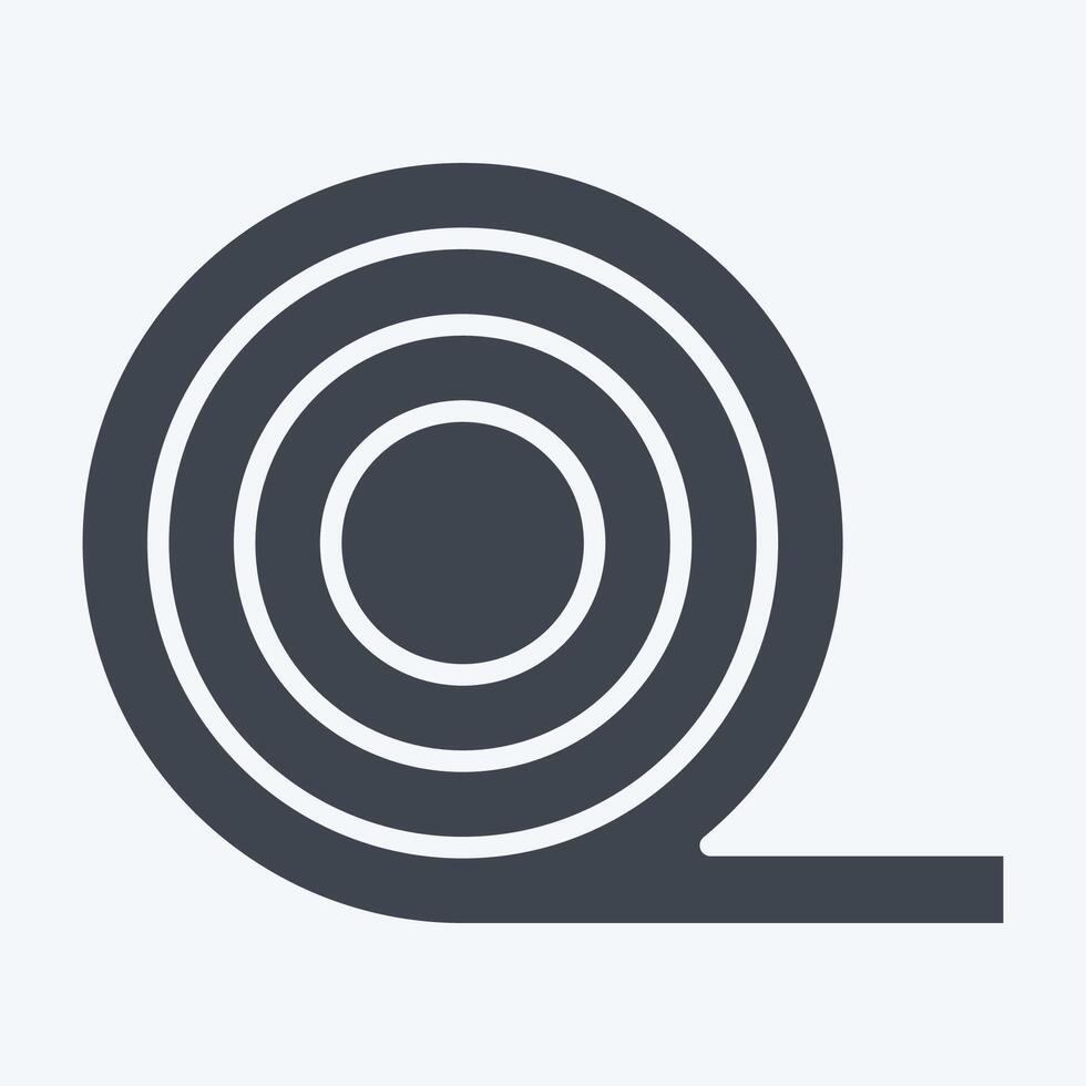 Icon Insulation. related to Fabric symbol. glyph style. simple design editable vector