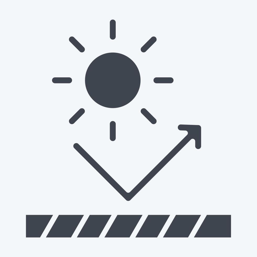 Icon UV Protection. related to Fabric symbol. glyph style. simple design editable vector