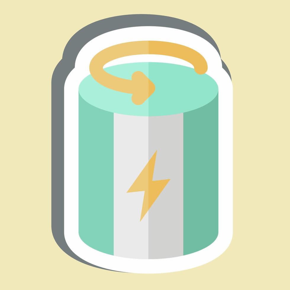 Sticker Flywheel Energy Storage. related to Energy Storage symbol vector