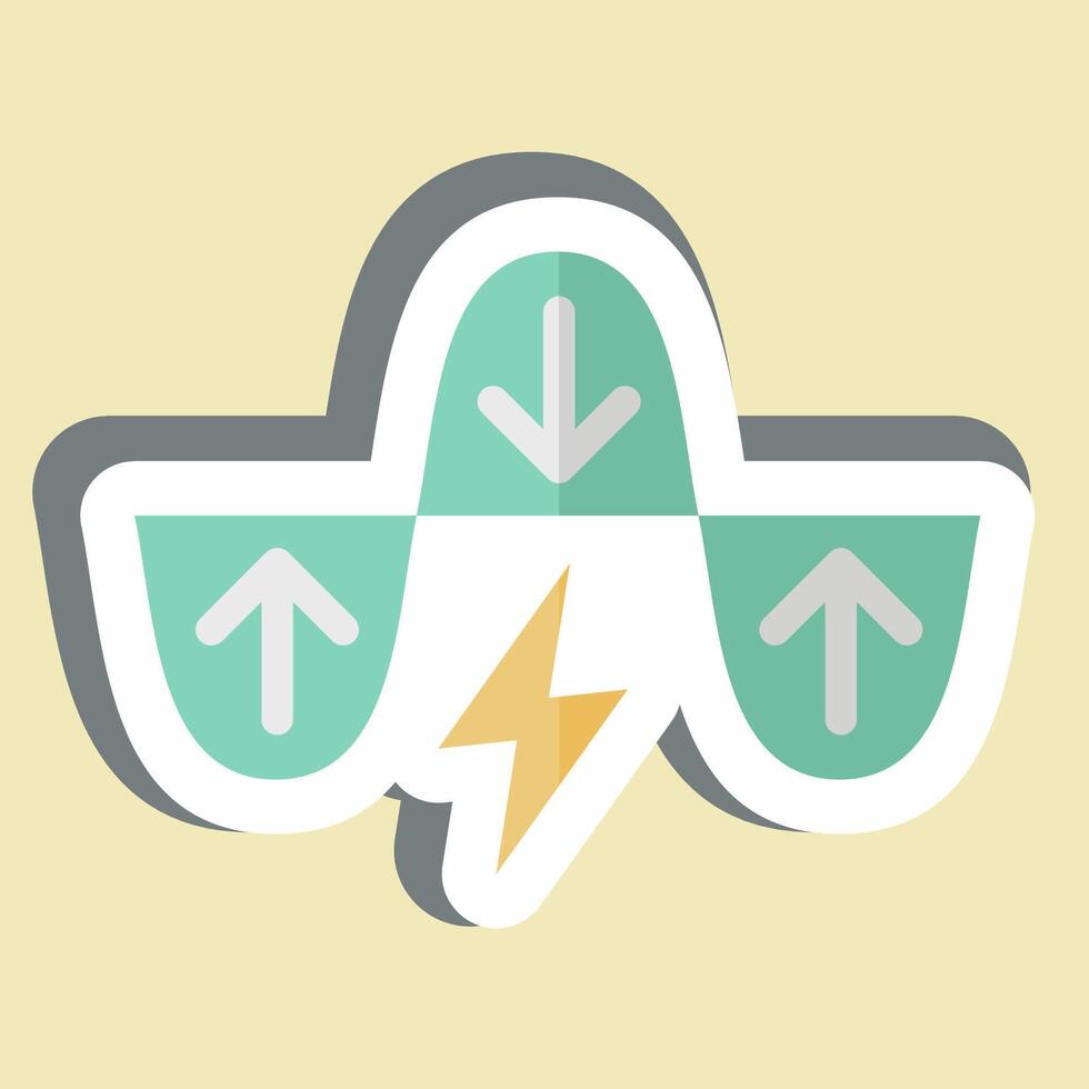 Sticker Energy Demand Management. related to Energy Storage symbol vector