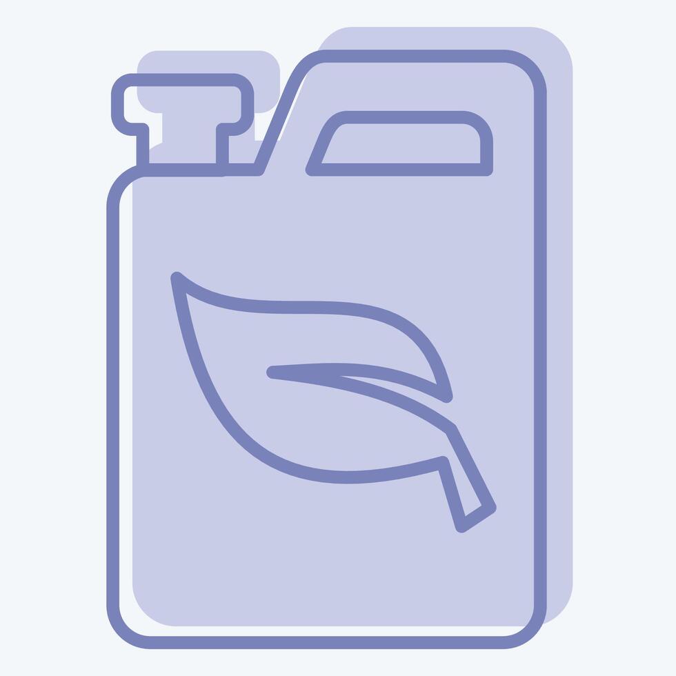 Icon Biofuel. related to Energy Storage symbol. two tone style. editable vector