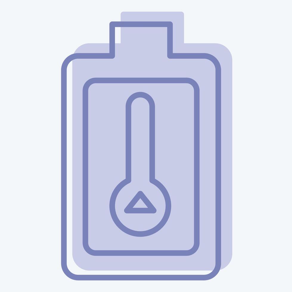 Icon Thermal Energy Storage. related to Energy Storage symbol. two tone style vector