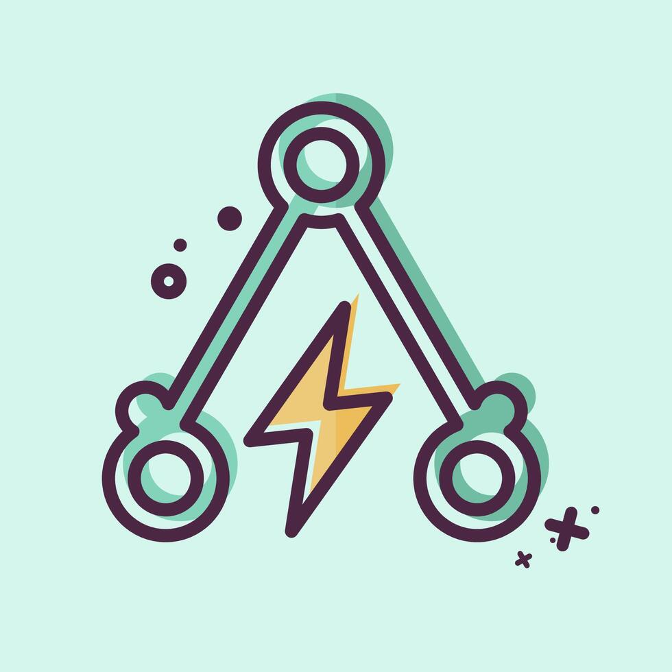 Icon Peak Demand. related to Energy Storage symbol. MBE style. editable vector