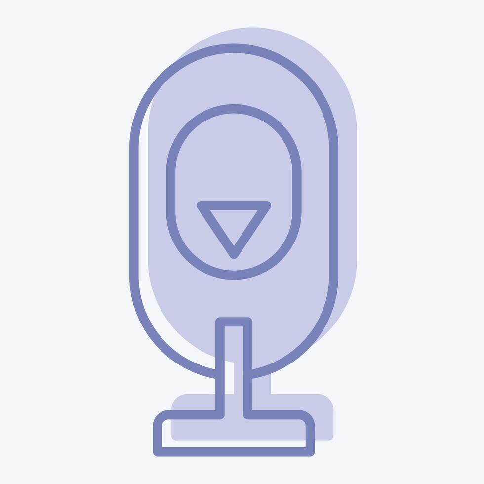 Icon Hydraulic Accumulator. related to Energy Storage symbol. two tone style. editable vector