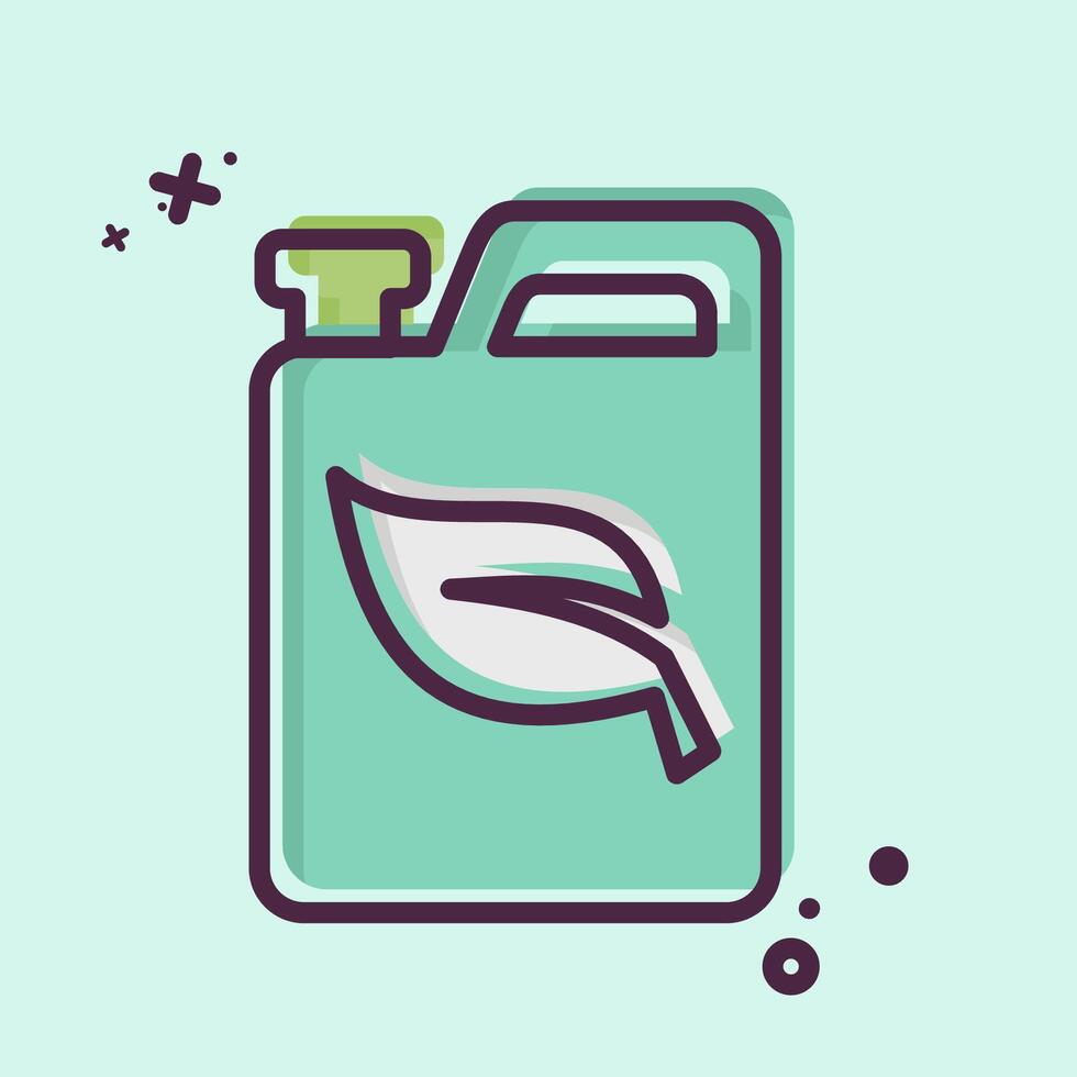 Icon Biofuel. related to Energy Storage symbol. MBE style. editable vector