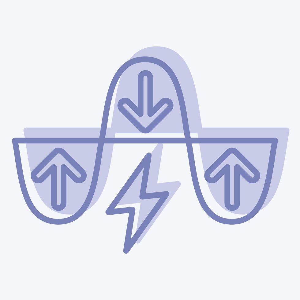 Icon Energy Demand Management. related to Energy Storage symbol. two tone style vector