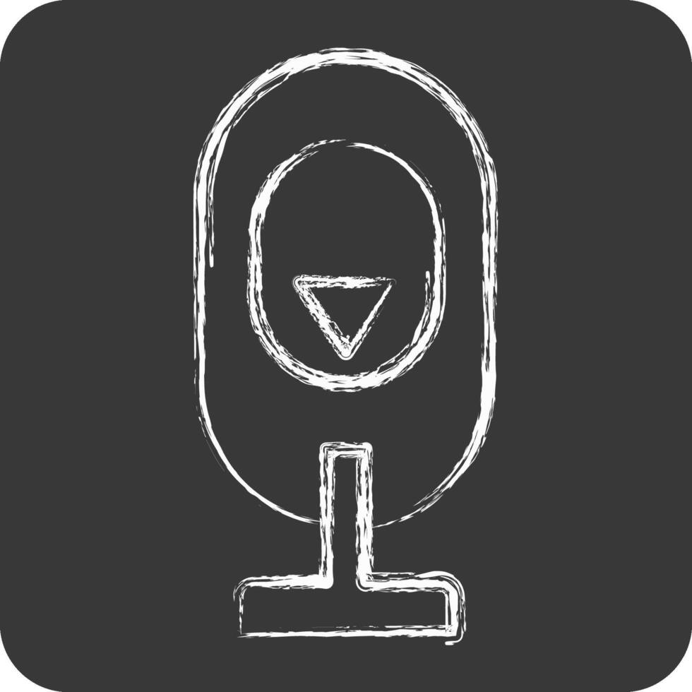 Icon Hydraulic Accumulator. related to Energy Storage symbol. chalk Style. editable vector