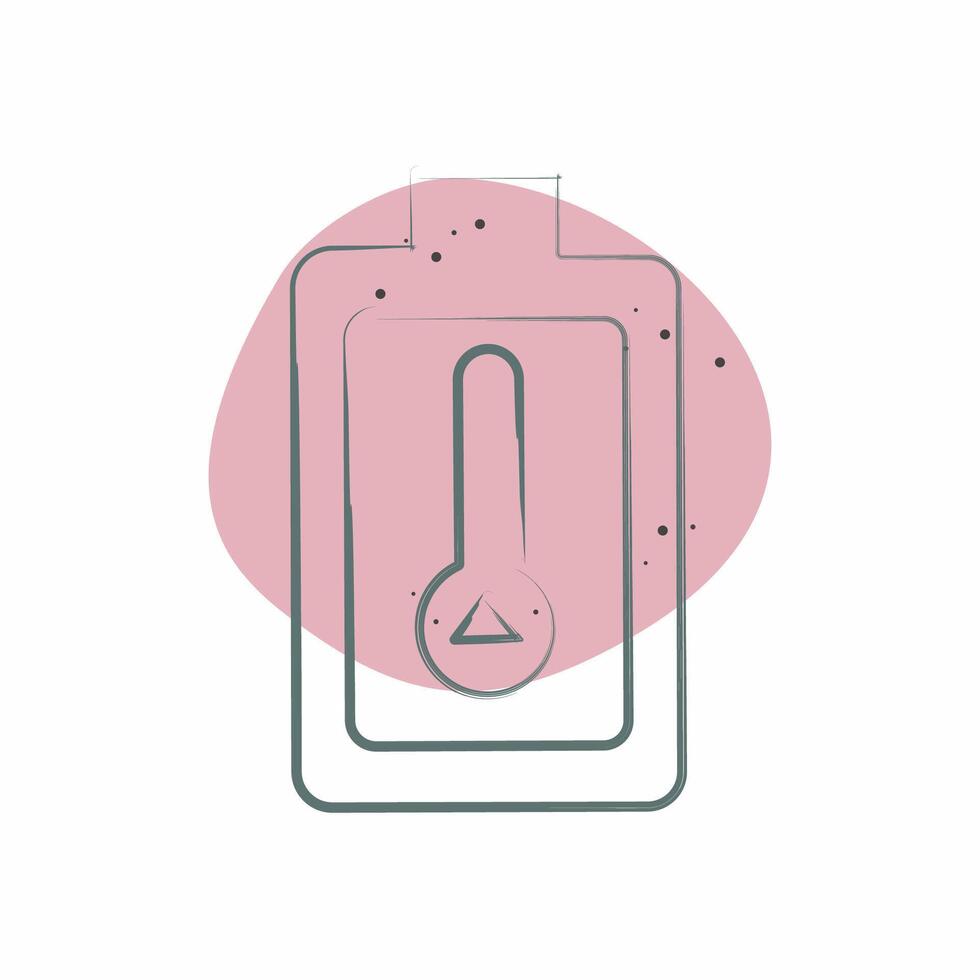 Icon Thermal Energy Storage. related to Energy Storage symbol. Color Spot Style vector