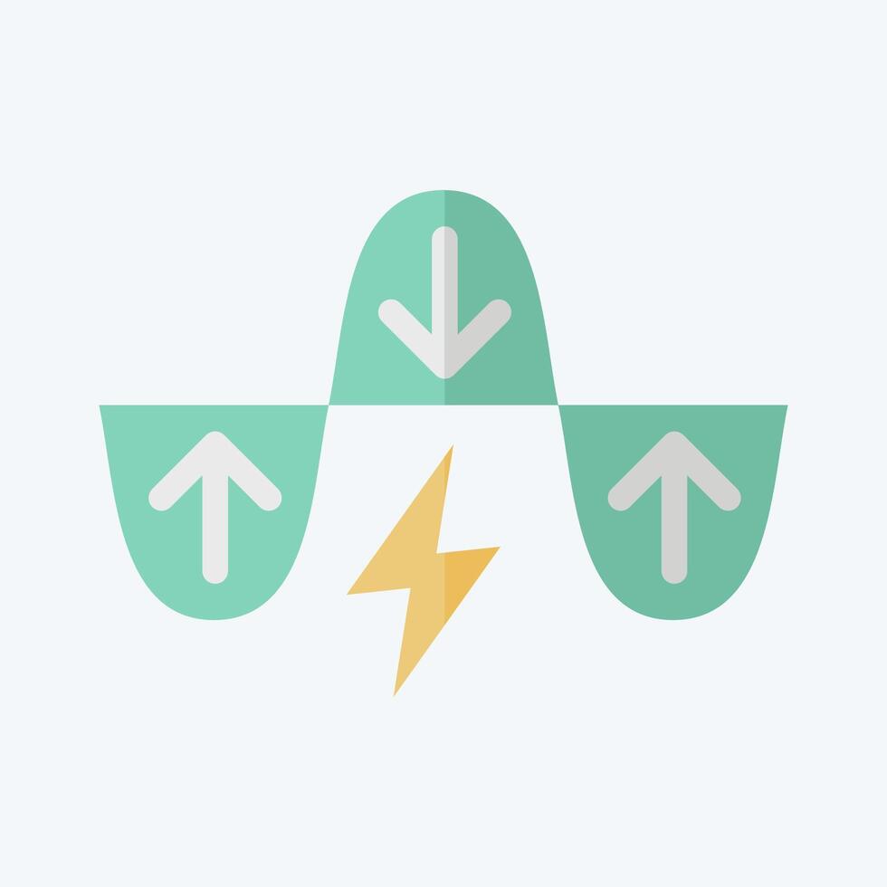 Icon Energy Demand Management. related to Energy Storage symbol. flat style vector
