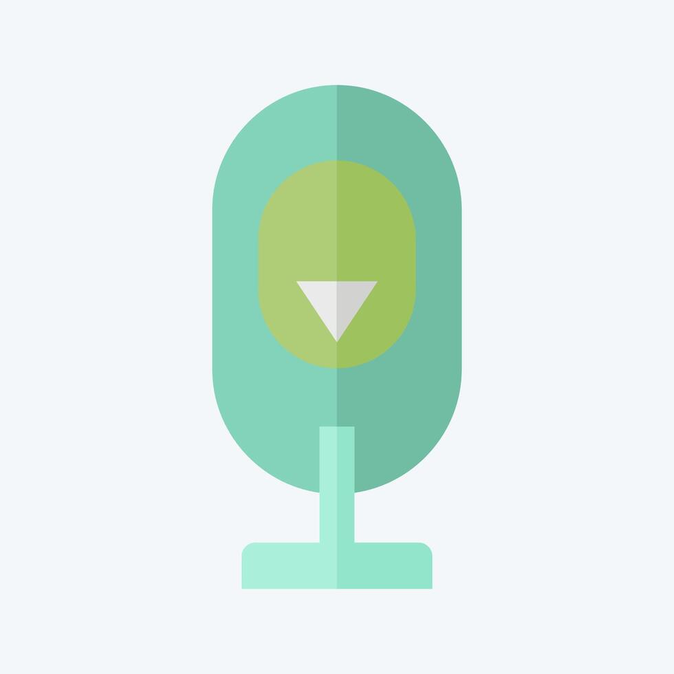 Icon Hydraulic Accumulator. related to Energy Storage symbol. flat style. editable vector