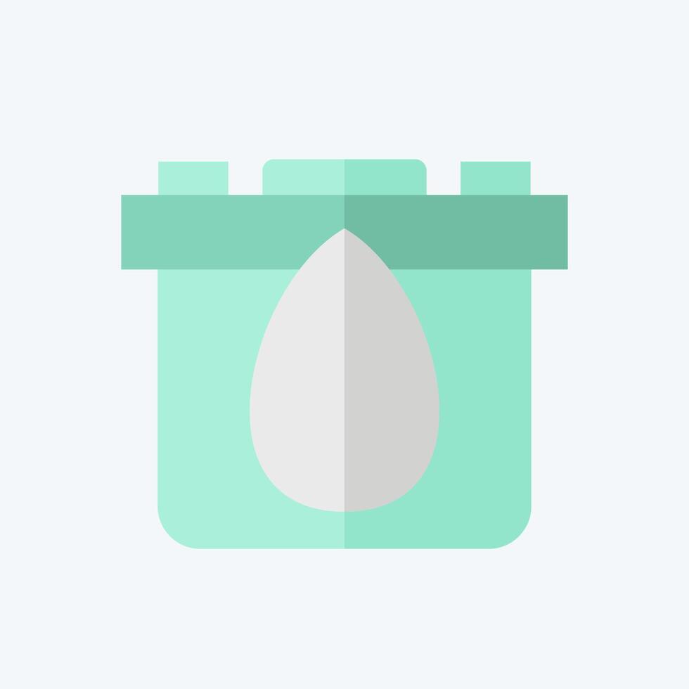 Icon Salt Water Battery. related to Energy Storage symbol. flat style. editable vector