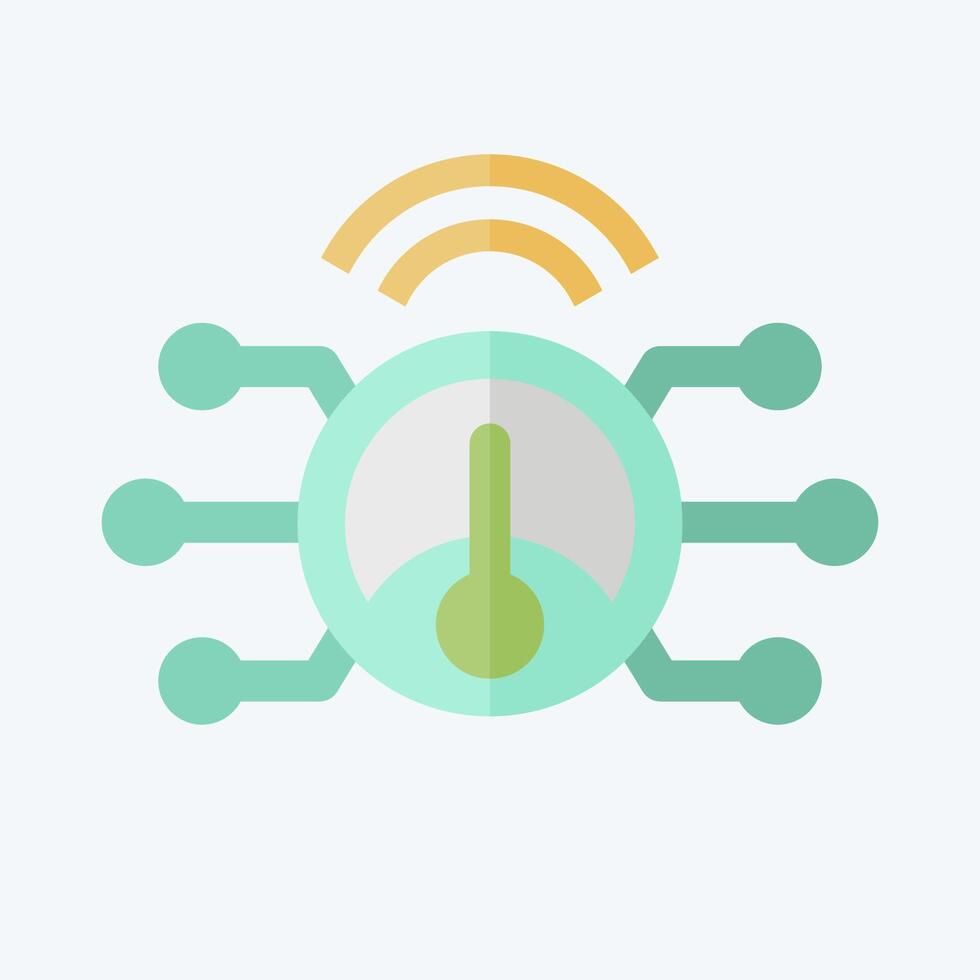 Icon Smart Meter. related to Energy Storage symbol. flat style. editable vector