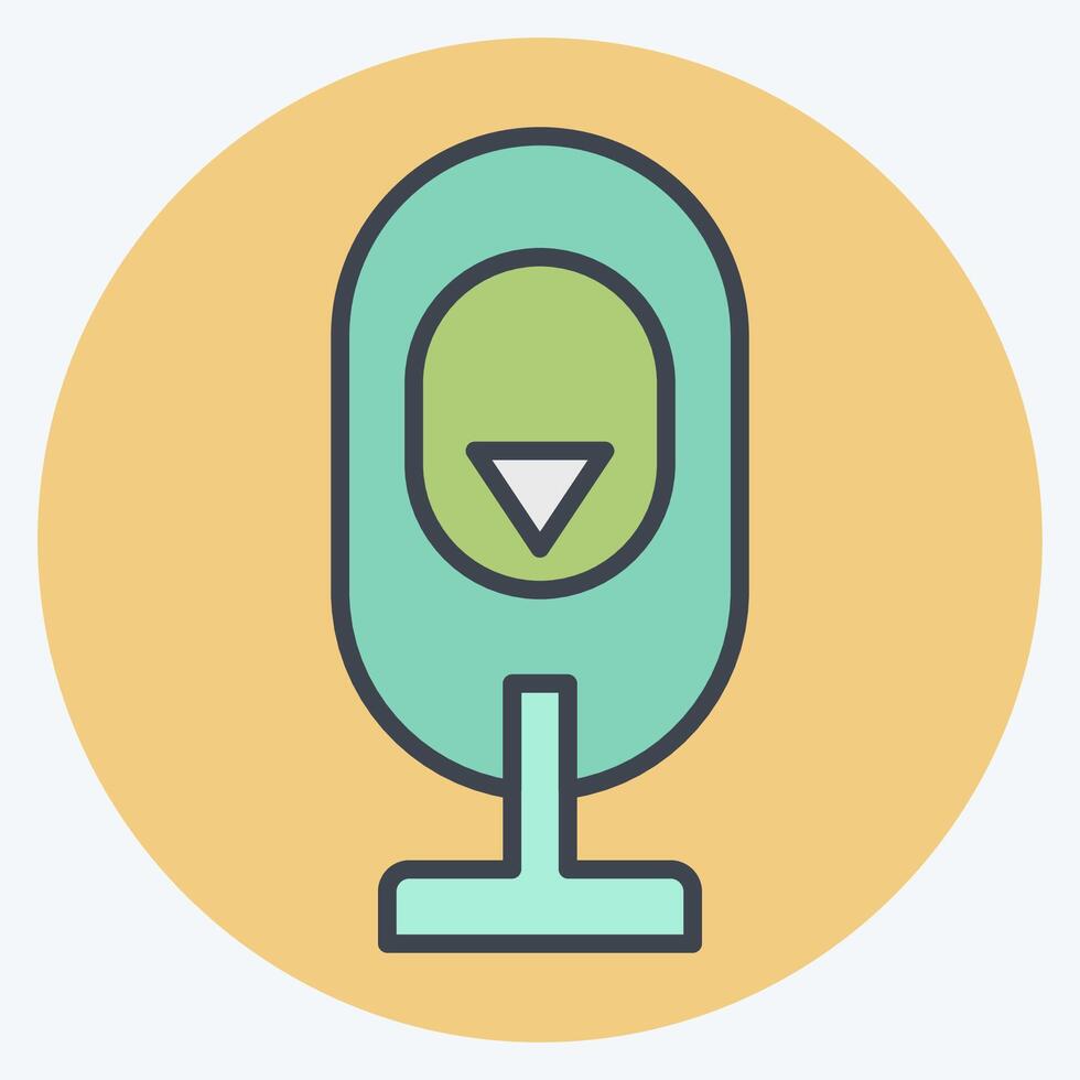 Icon Hydraulic Accumulator. related to Energy Storage symbol. color mate style. editable vector
