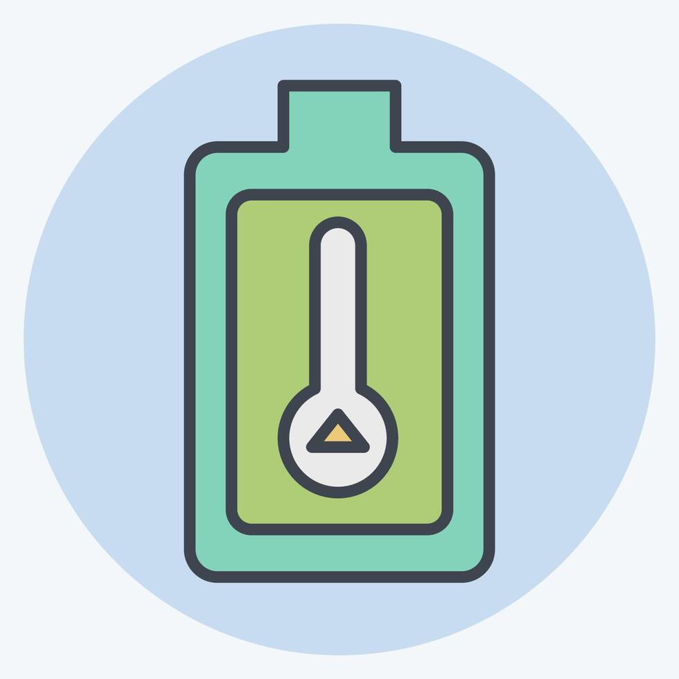 Icon Thermal Energy Storage. related to Energy Storage symbol. color mate style vector