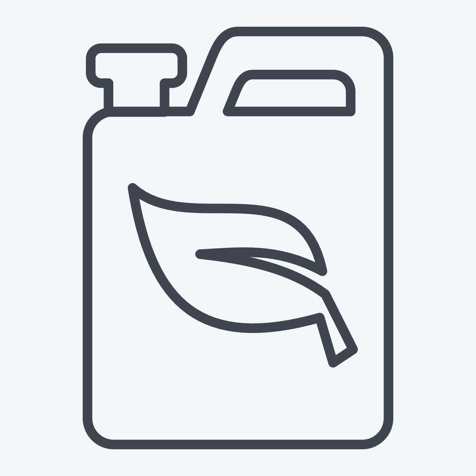 Icon Biofuel. related to Energy Storage symbol. line style. editable vector