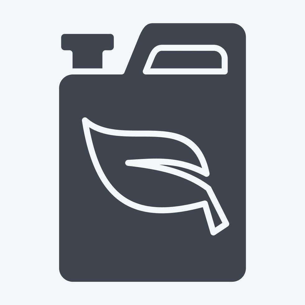 Icon Biofuel. related to Energy Storage symbol. glyph style. editable vector