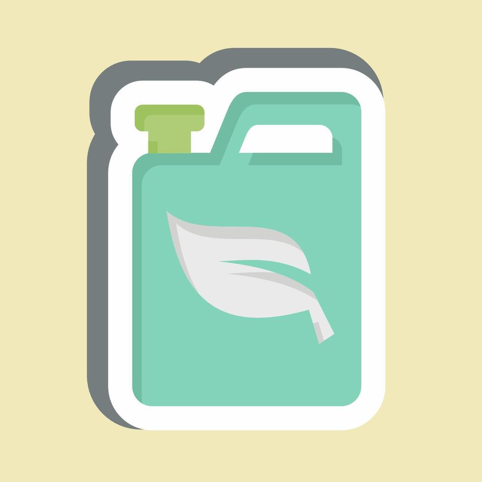 Sticker Biofuel. related to Energy Storage symbol. editable vector
