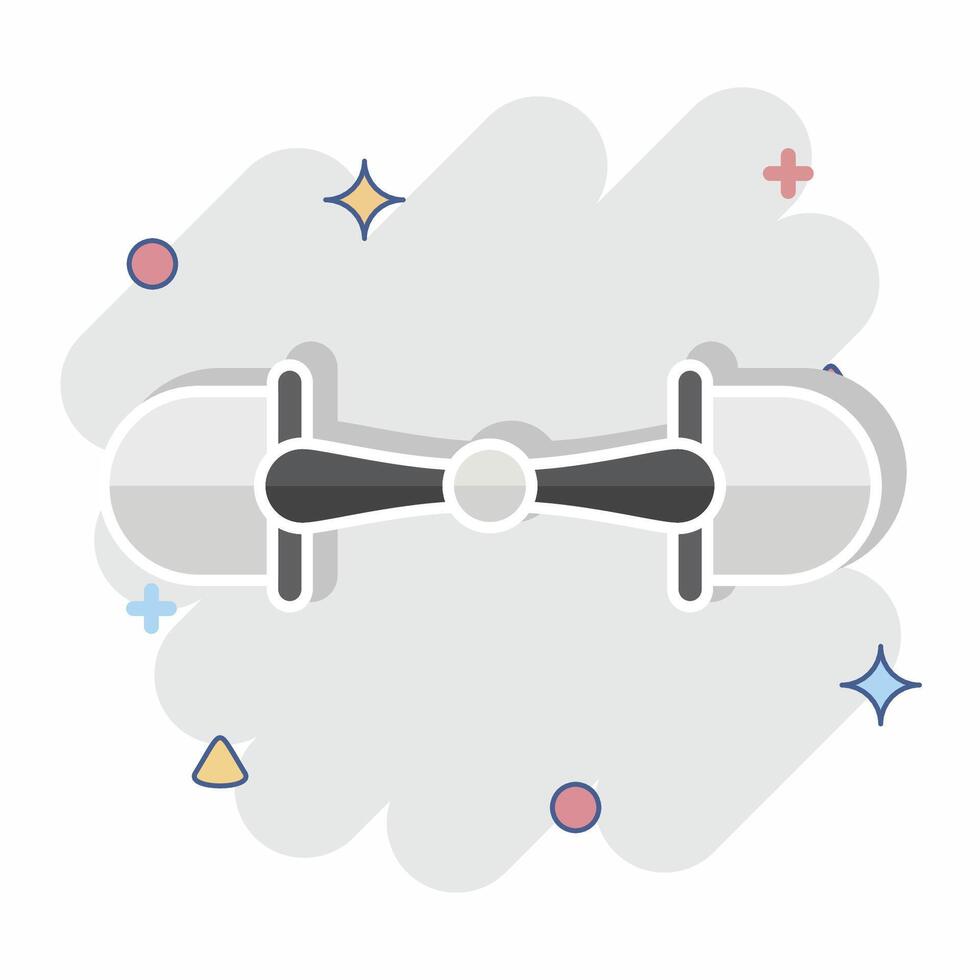 Icon Snaffle. related to Equestrian Sport symbol. comic style. design editable vector