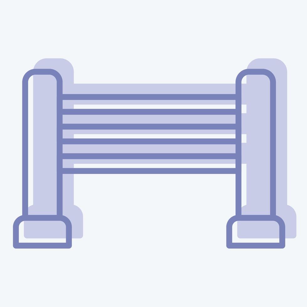Icon Horse Jump. related to Equestrian Sport symbol. two tone style. design editable vector
