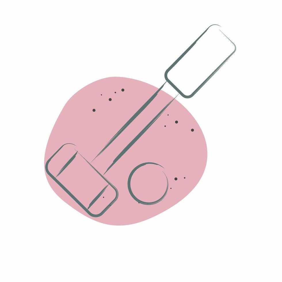 Icon Polo. related to Equestrian Sport symbol. Color Spot Style. design editable vector