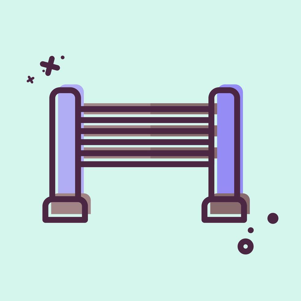 Icon Horse Jump. related to Equestrian Sport symbol. MBE style. design editable vector