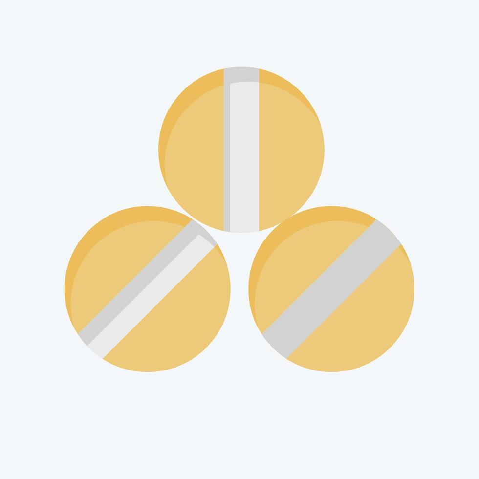 Icon Balls. related to Equestrian Sport symbol. flat style. design editable vector