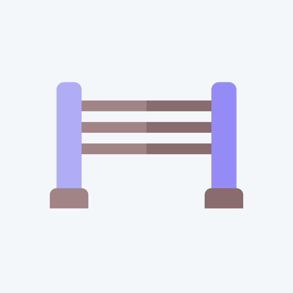 Icon Horse Jump. related to Equestrian Sport symbol. flat style. design editable vector