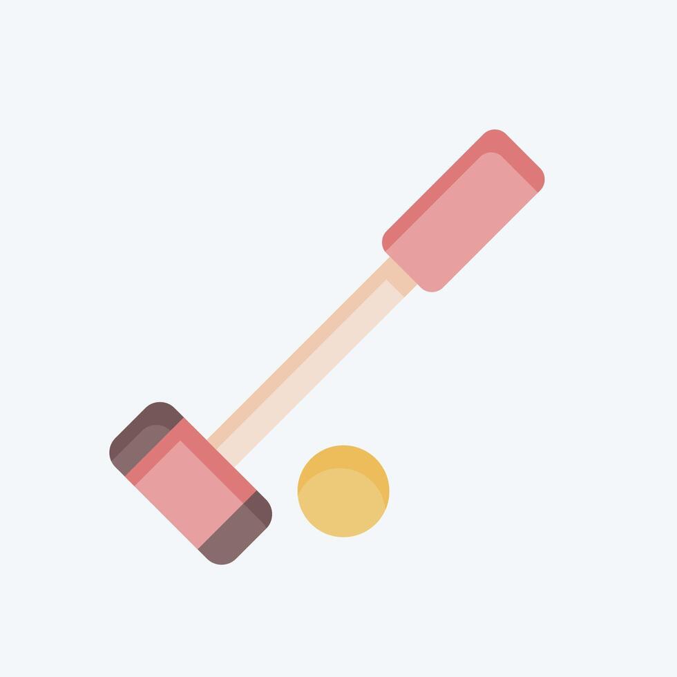 Icon Polo. related to Equestrian Sport symbol. flat style. design editable vector