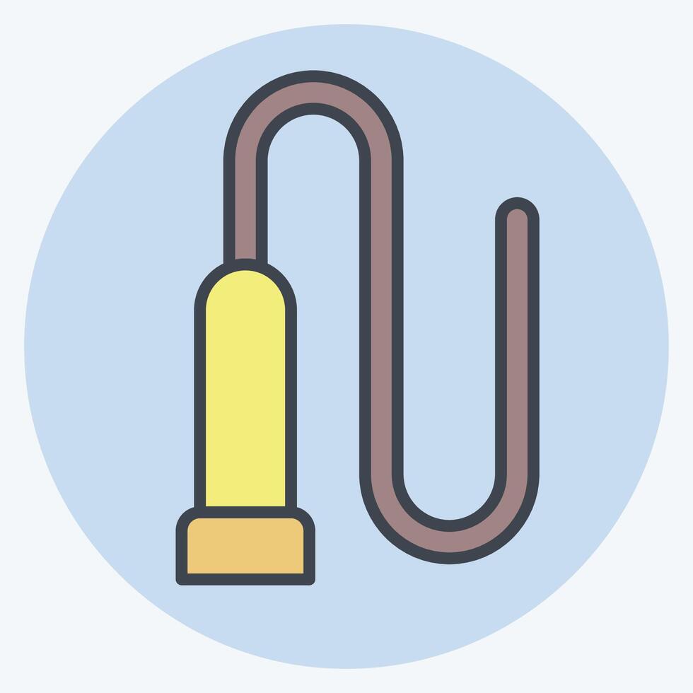 Icon Whip. related to Equestrian Sport symbol. color mate style. design editable vector