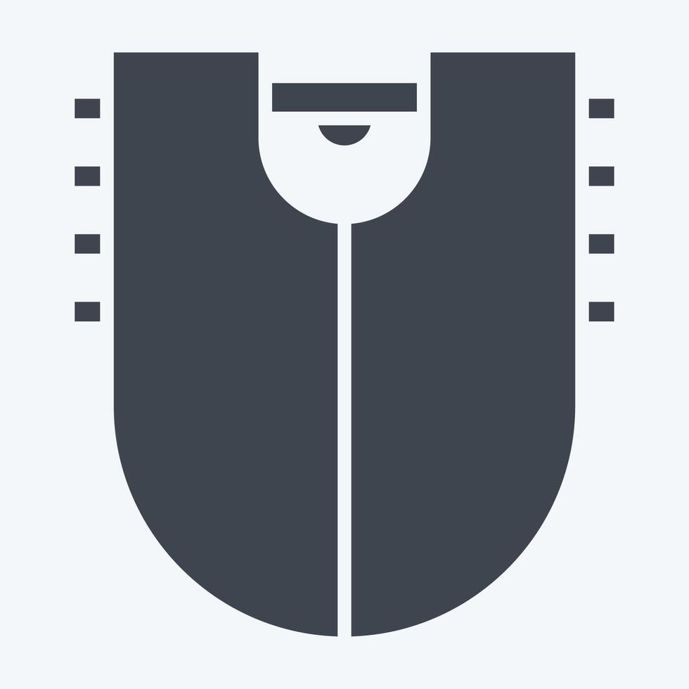 Icon Lathers Chaps. related to Equestrian Sport symbol. glyph style. design editable vector