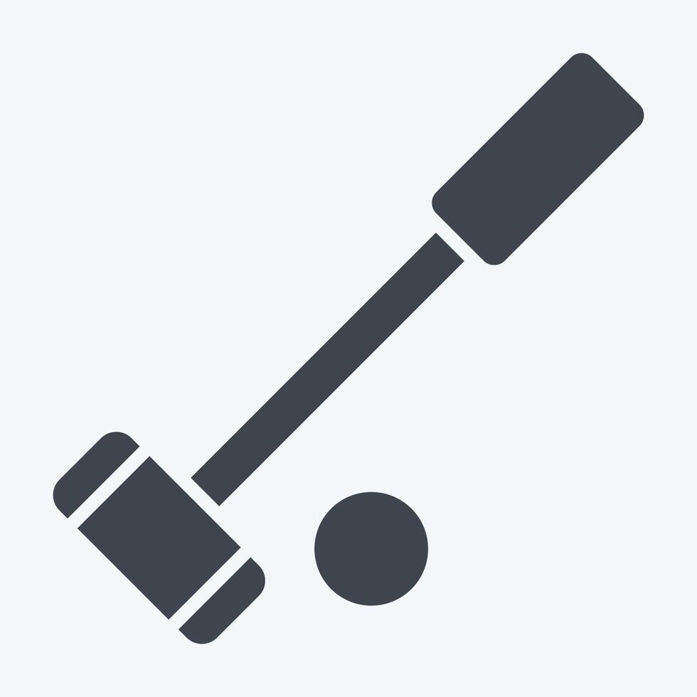 Icon Polo. related to Equestrian Sport symbol. glyph style. design editable vector