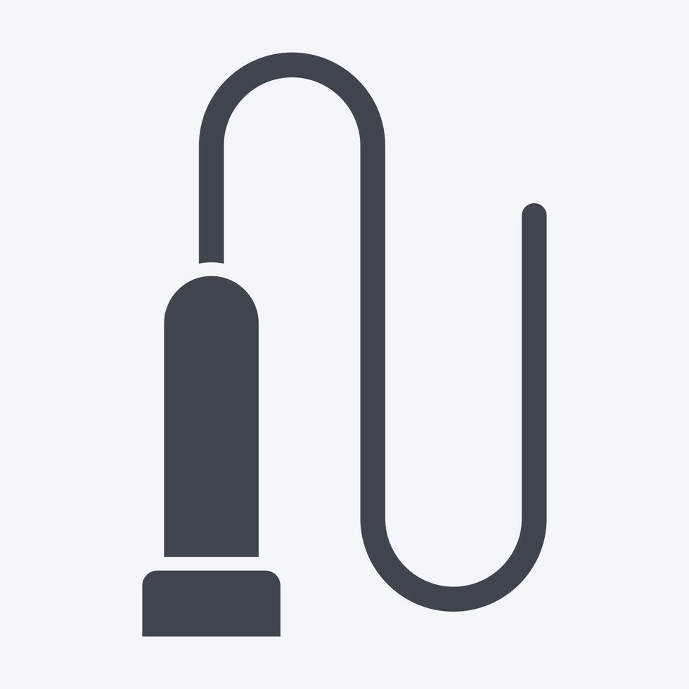 Icon Whip. related to Equestrian Sport symbol. glyph style. design editable vector