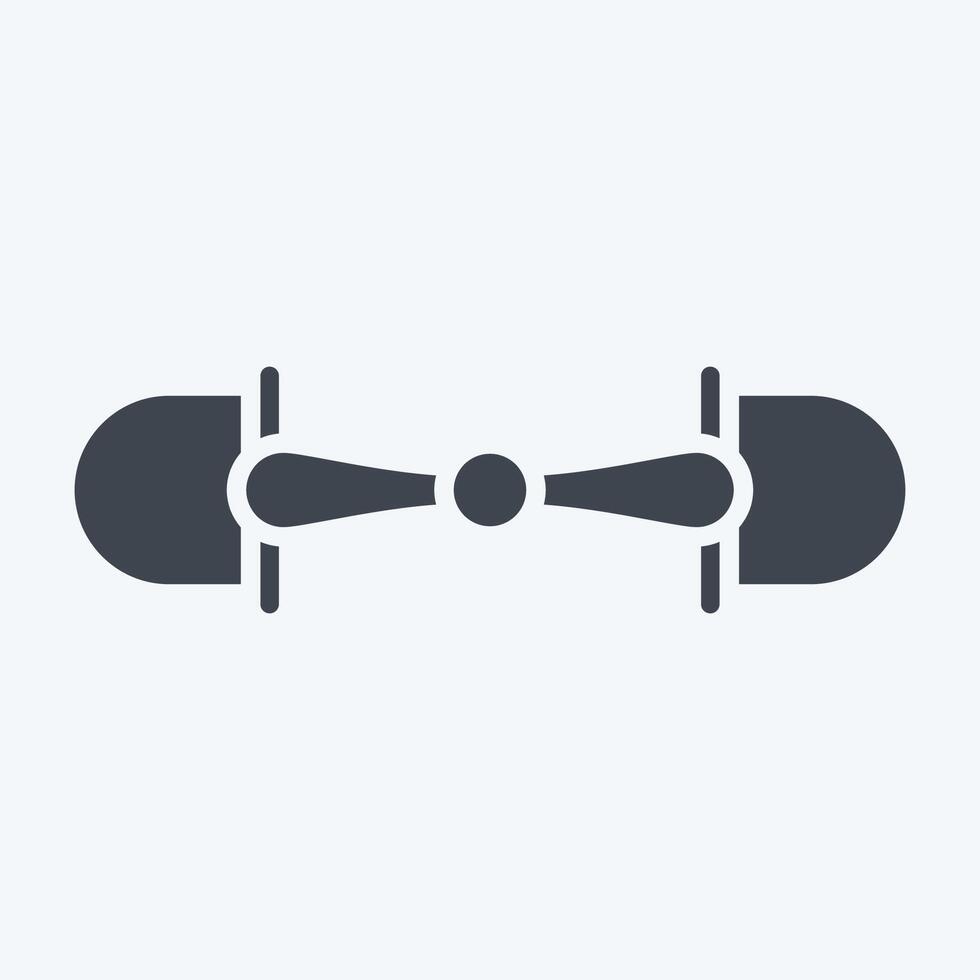 Icon Snaffle. related to Equestrian Sport symbol. glyph style. design editable vector