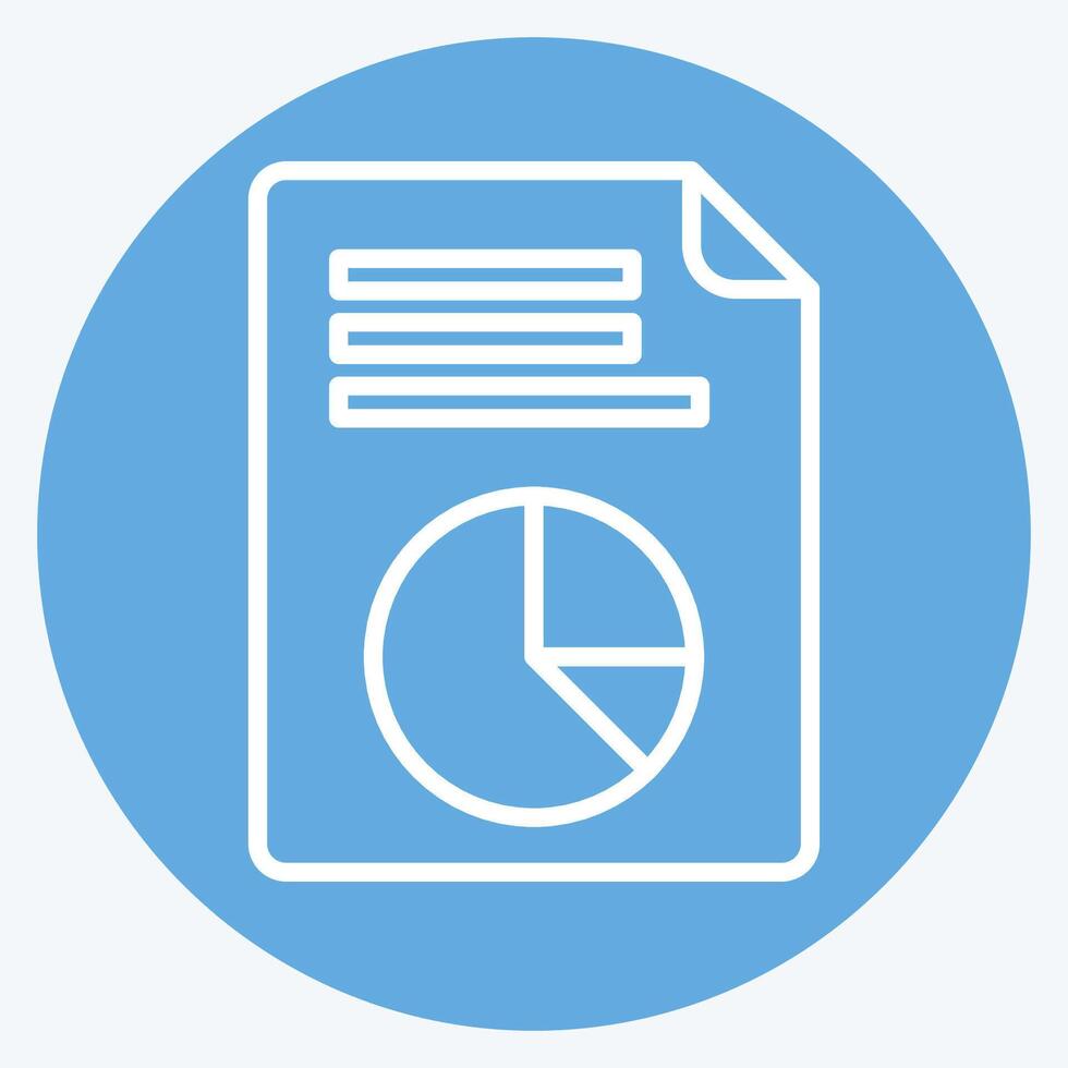 Icon Vote Statistics. related to Electiont symbol. blue eyes style. simple design editable vector
