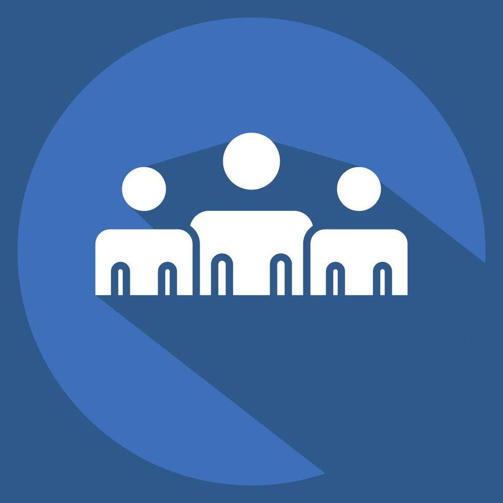 Icon Power Base. related to Electiont symbol. long shadow style. simple design editable vector