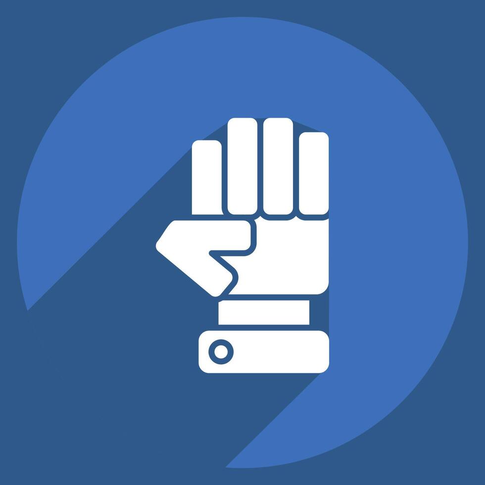 Icon Opposition. related to Electiont symbol. long shadow style. simple design editable vector
