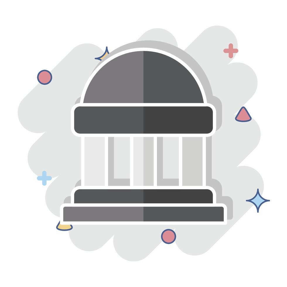 Icon Congress. related to Electiont symbol. comic style. simple design editable vector