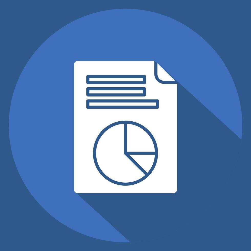 Icon Vote Statistics. related to Electiont symbol. long shadow style. simple design editable vector