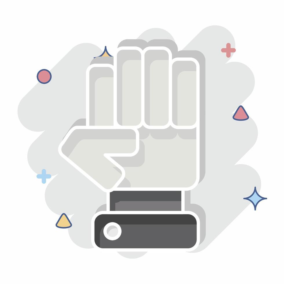 Icon Opposition. related to Electiont symbol. comic style. simple design editable vector