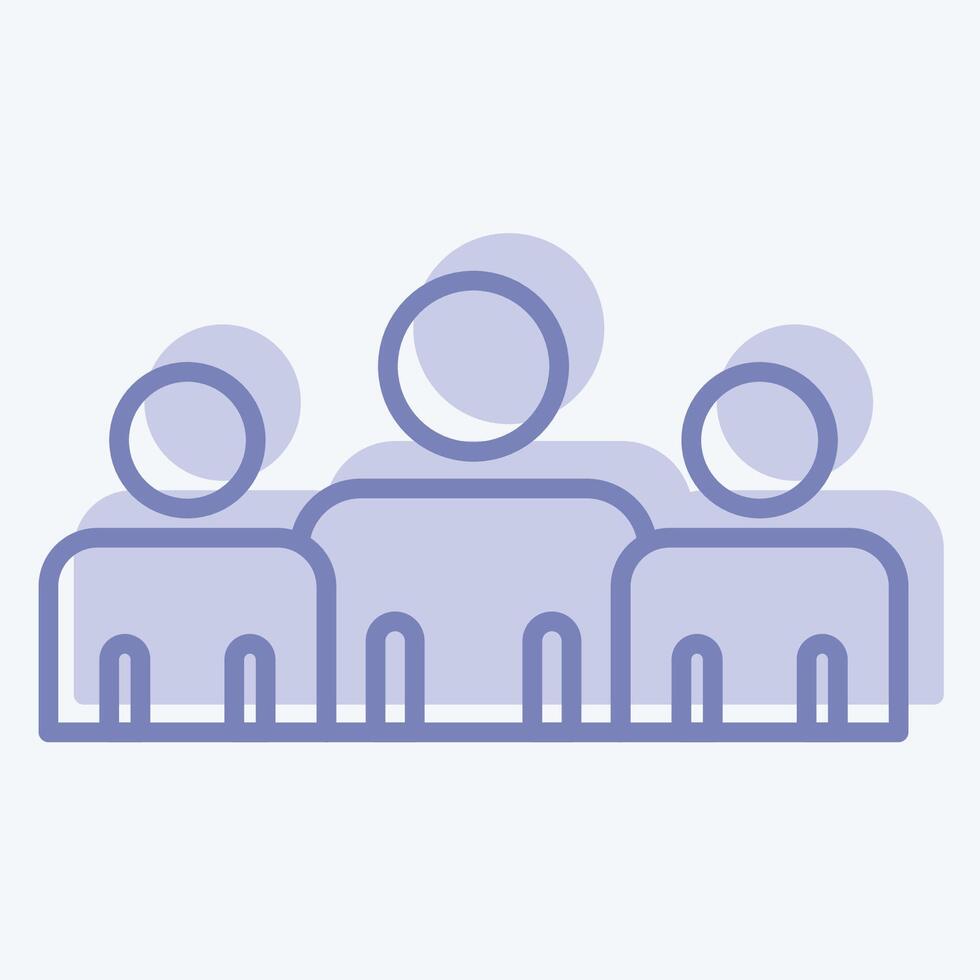 Icon Power Base. related to Electiont symbol. two tone style. simple design editable vector