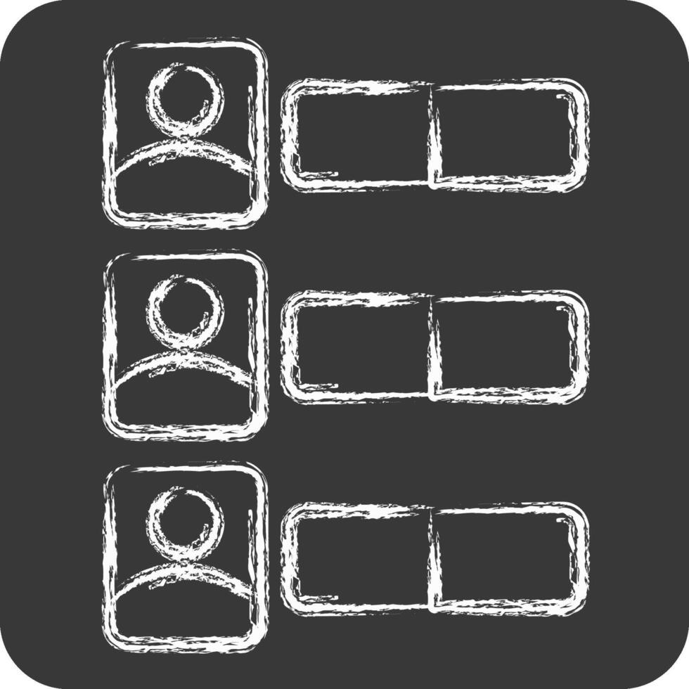 Icon Vote Counting. related to Electiont symbol. chalk Style. simple design editable vector
